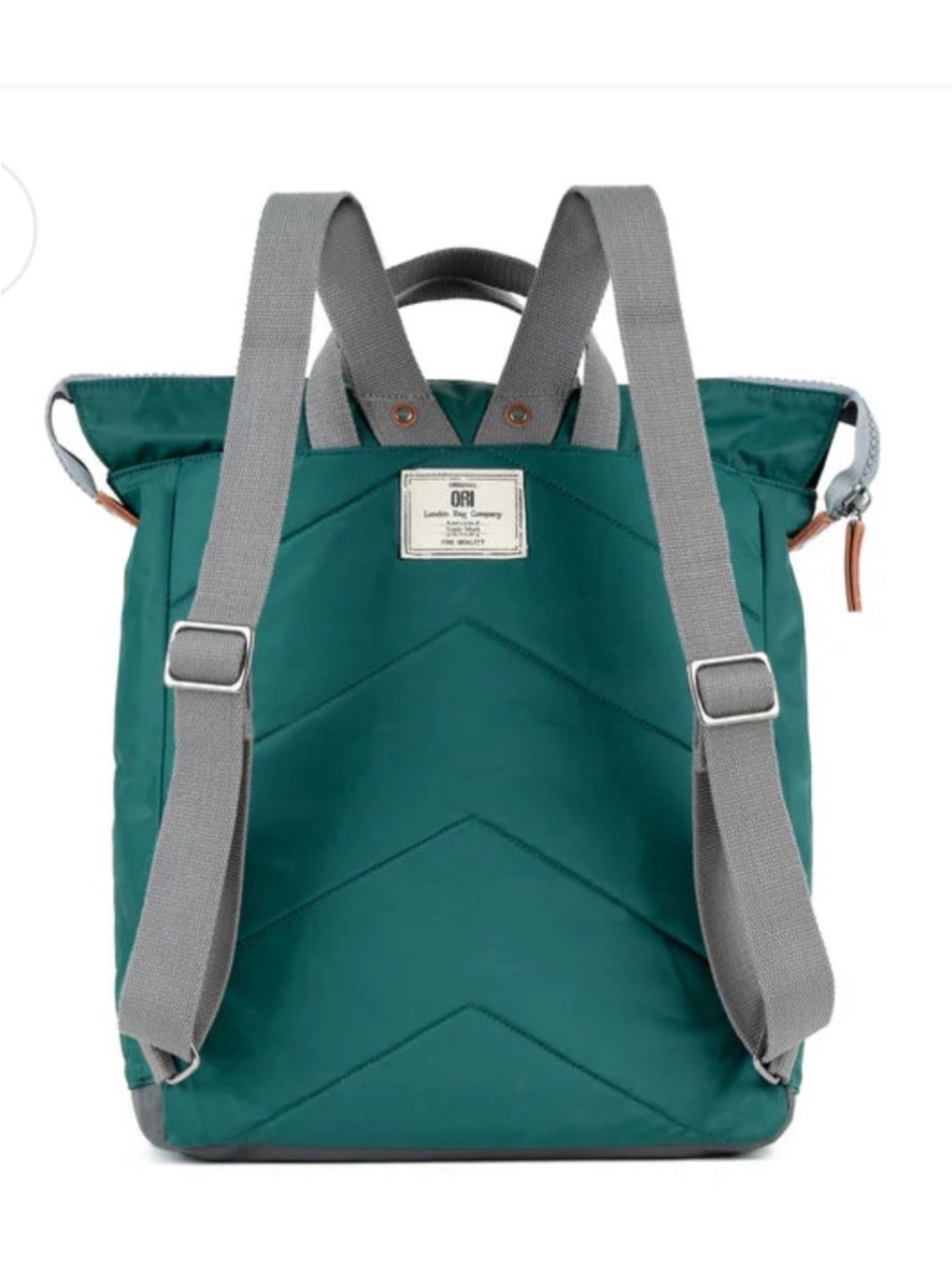 Teal Tote-Style Men's Backpack - Picture 3 of 11